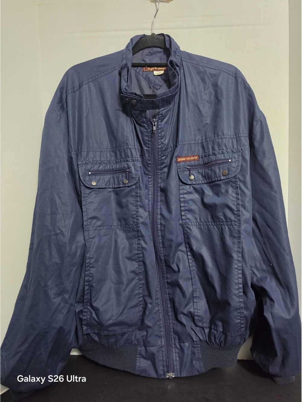 SERGIO VALENTE  JACKET MENS  FULL  ZIP  EXCELLENT  CONDITION SIZE 4X